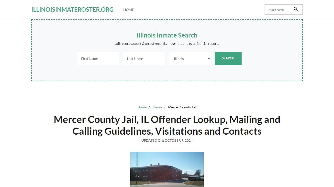 Mercer County Jail, IL: Inmate Search Options, Visitations, Contacts